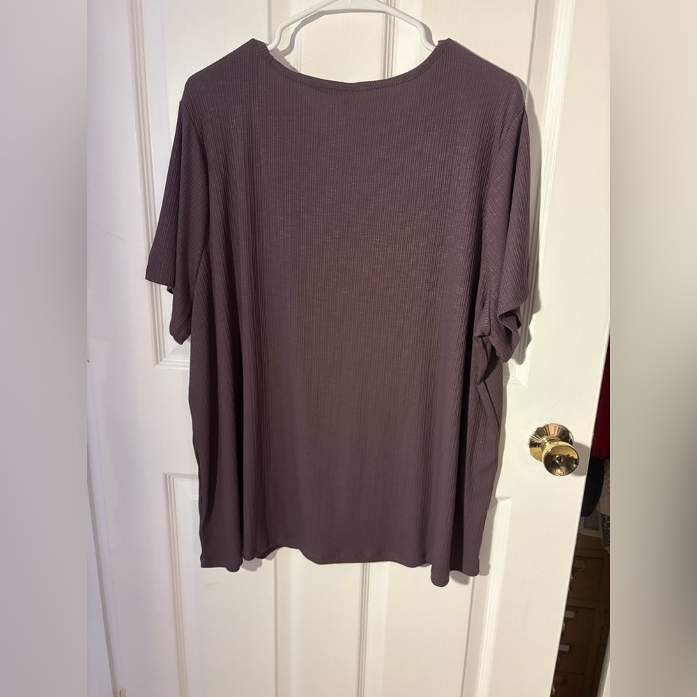 Old Navy Luxe Ribbed Top in Mauve - Picture 7 of 7